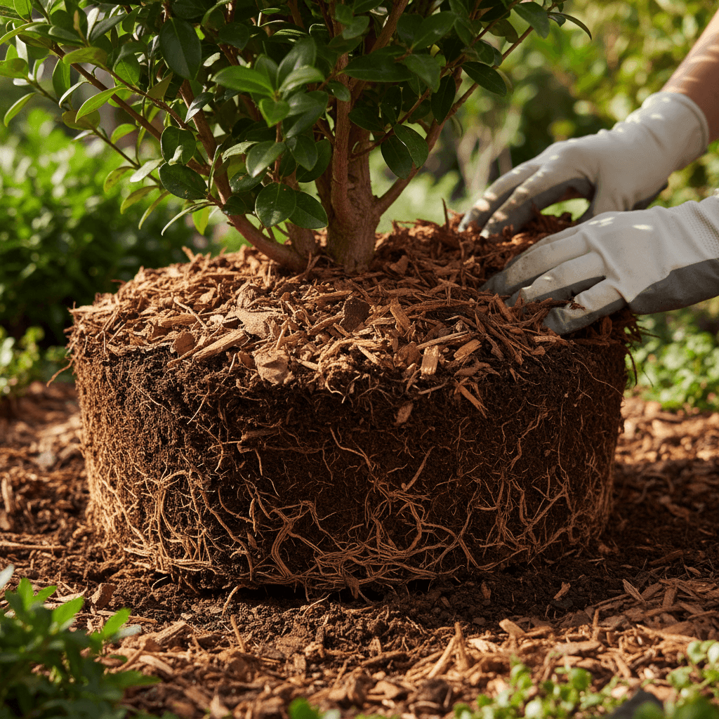 Proper planting technique and root establishment