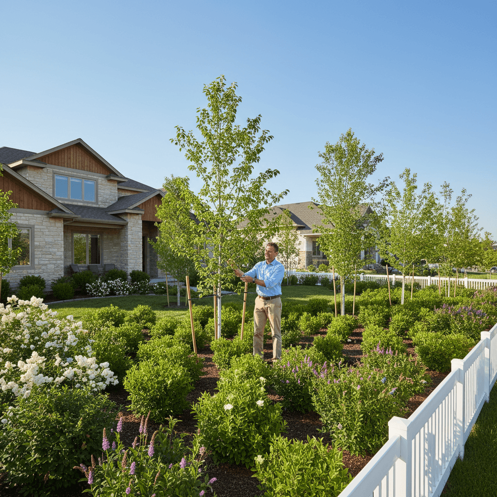 Residential landscape project completed